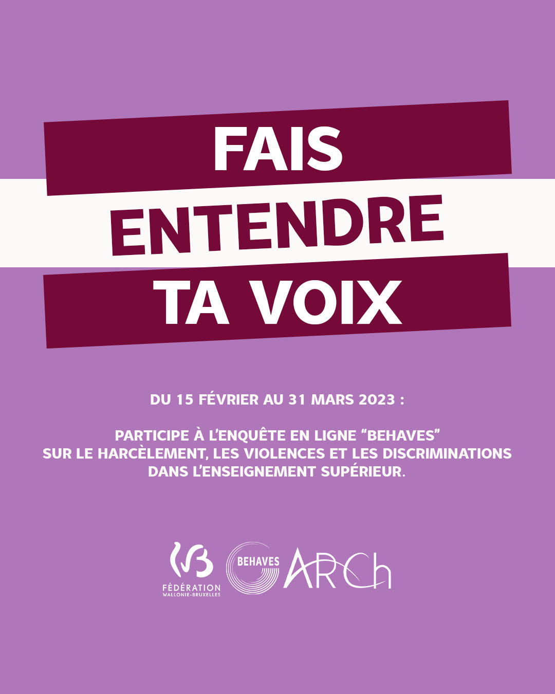 Affiche · Fais entendre ta voix · format post