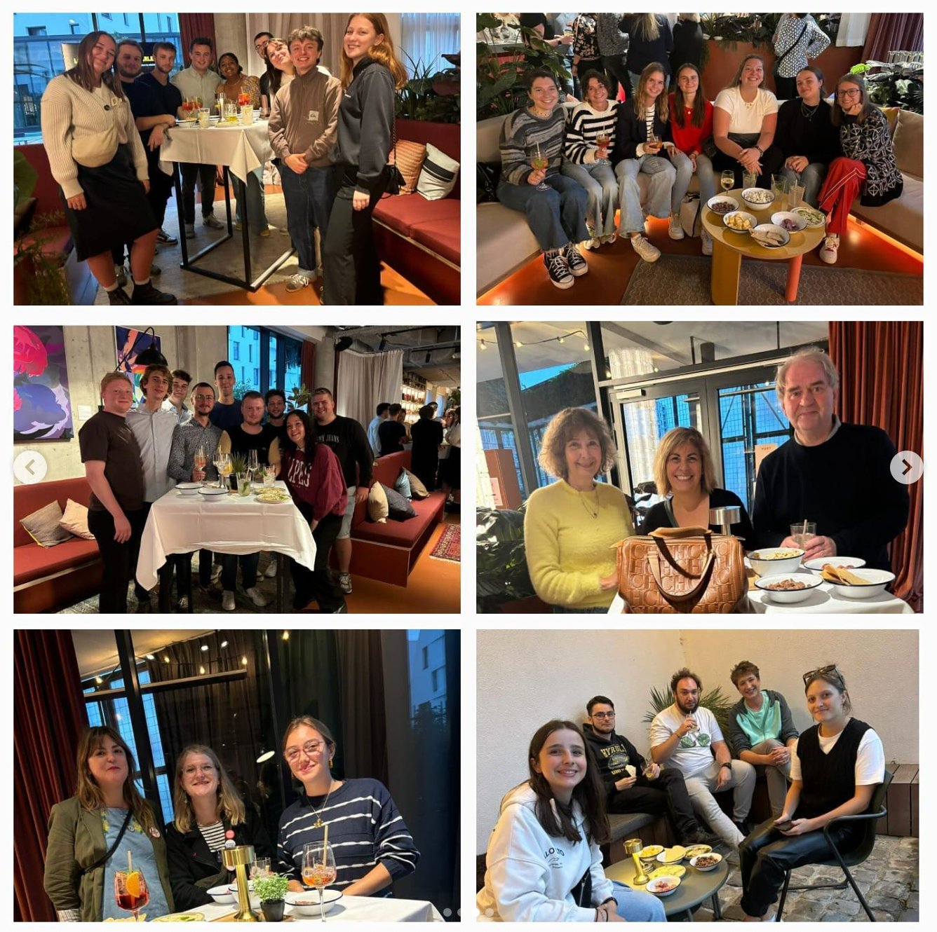 Soirée de remerciement · projection & networking